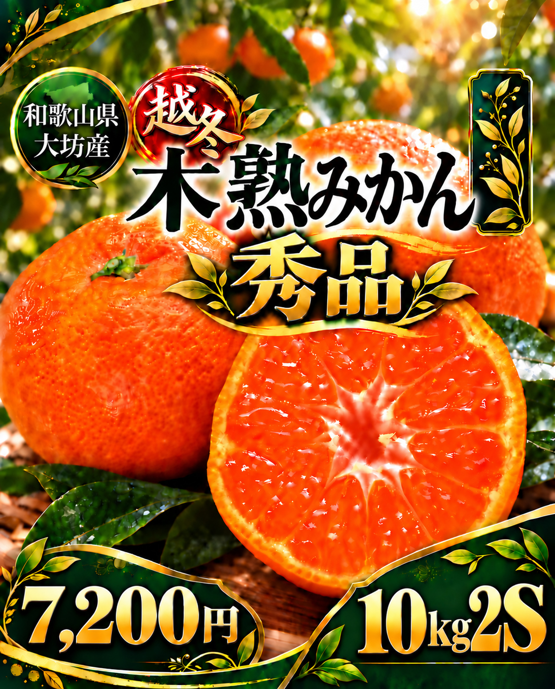 木熟大坊みかん　『秀品』2S10kg