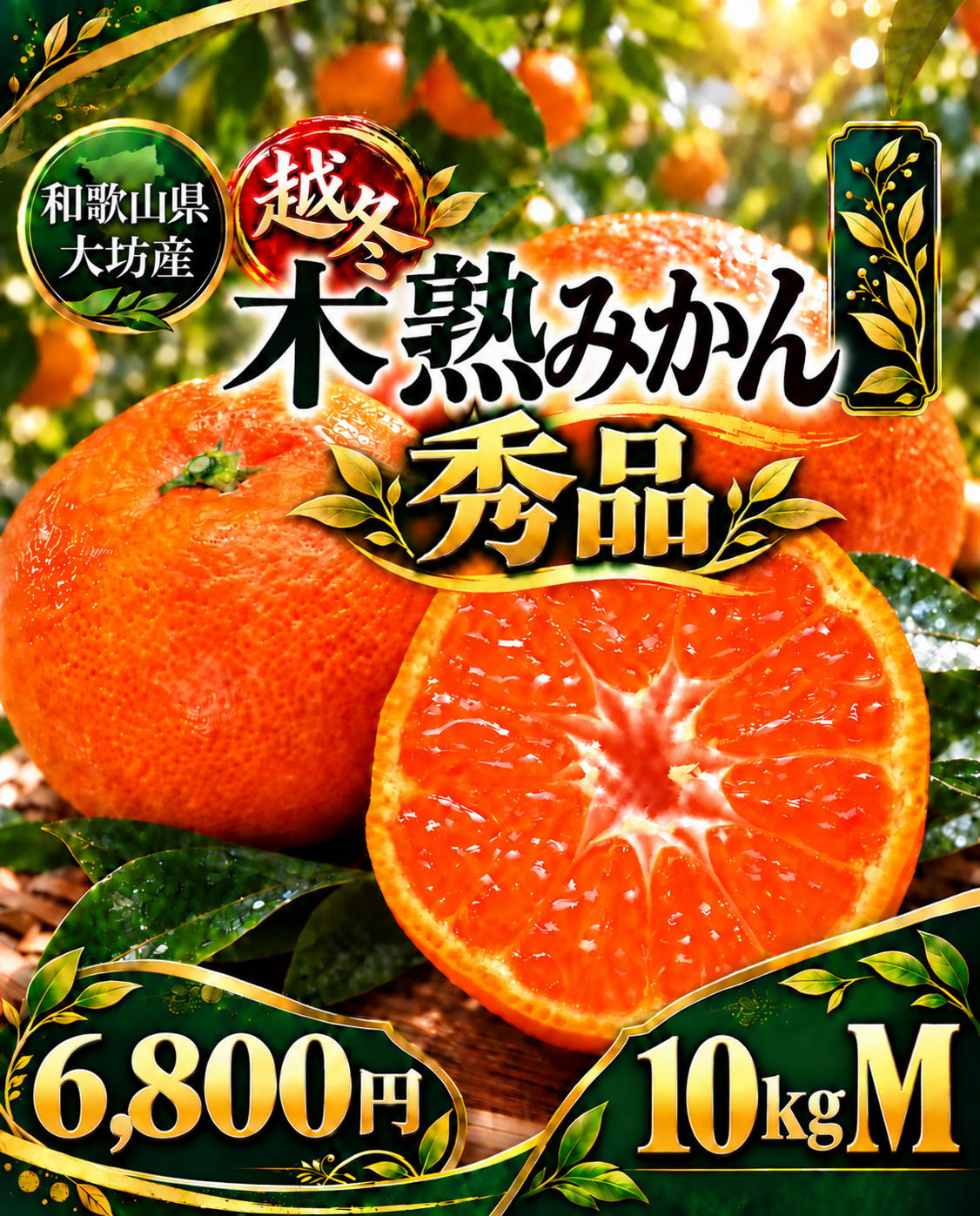 木熟大坊みかん　『秀品』M10kg