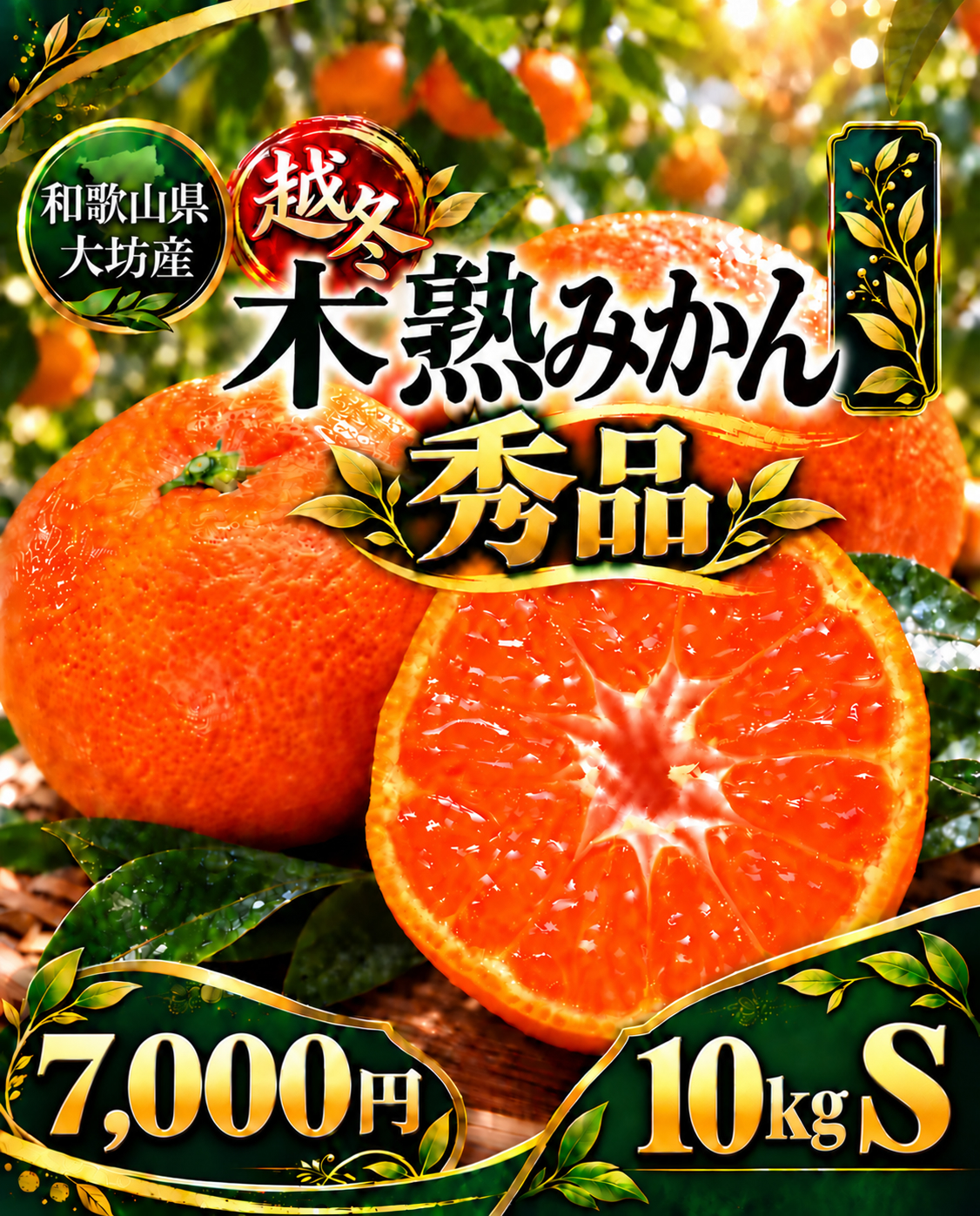 木熟大坊みかん　『秀品』Ｓ10kg
