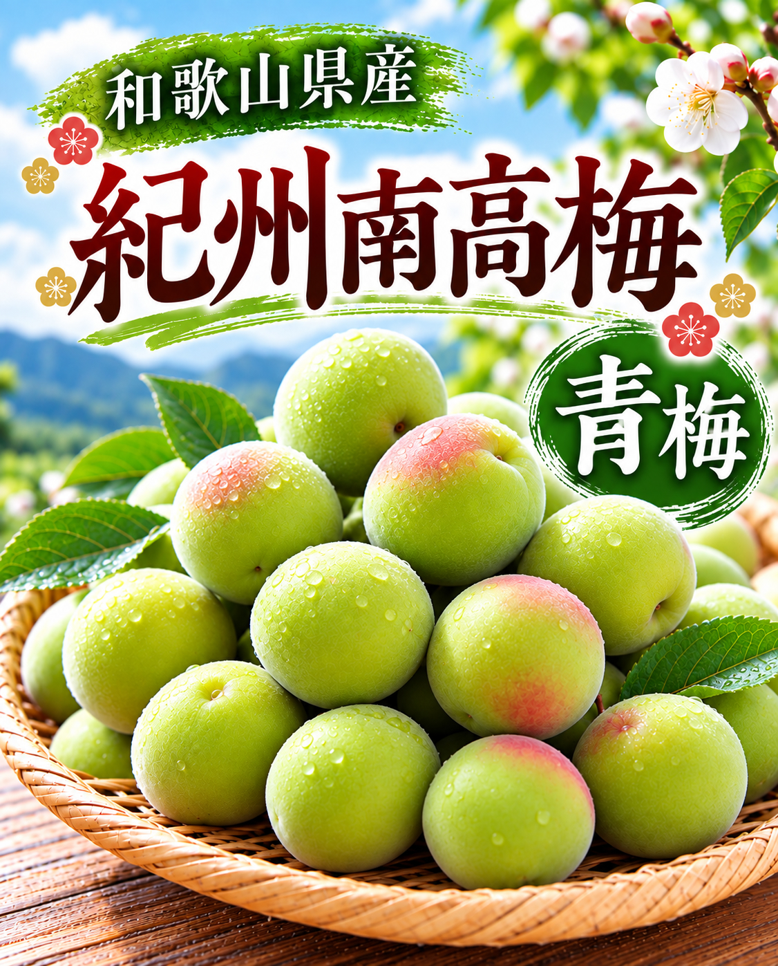 和歌山県産　南高梅　青梅2kg